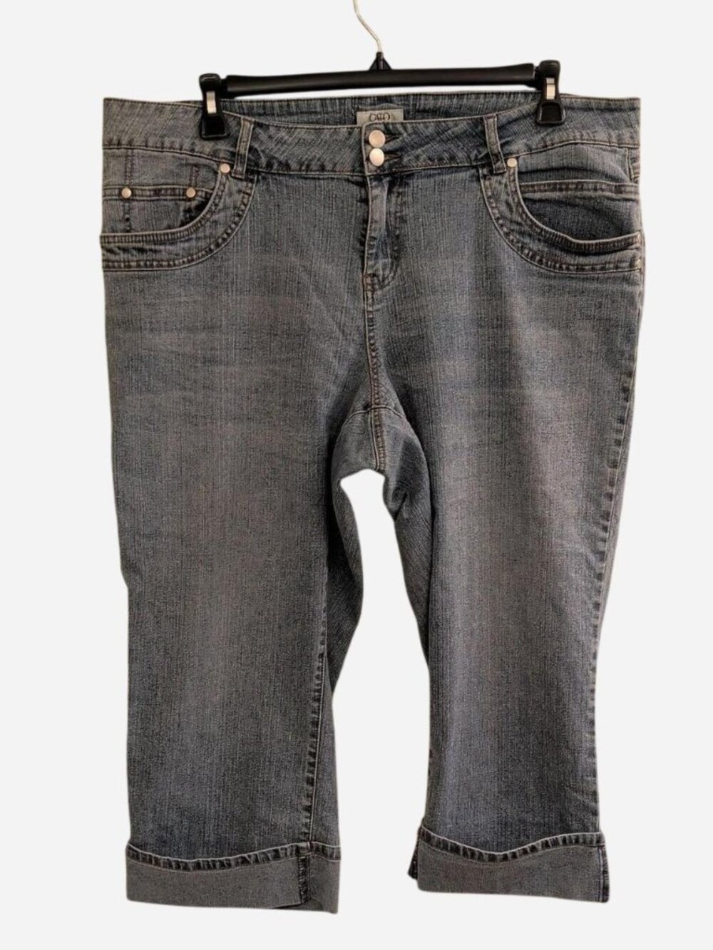 Cato Woman Light Blue Stretch Capri Jeans Size 20W